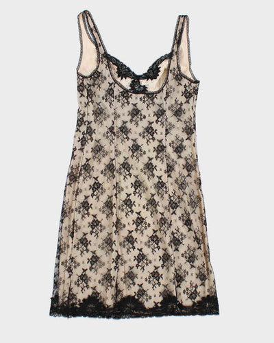 Vintage 90s Lace Mini Dress - S