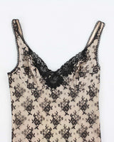 Vintage 90s Lace Mini Dress - S