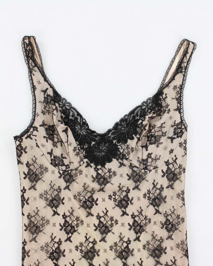 Vintage 90s Lace Mini Dress - S