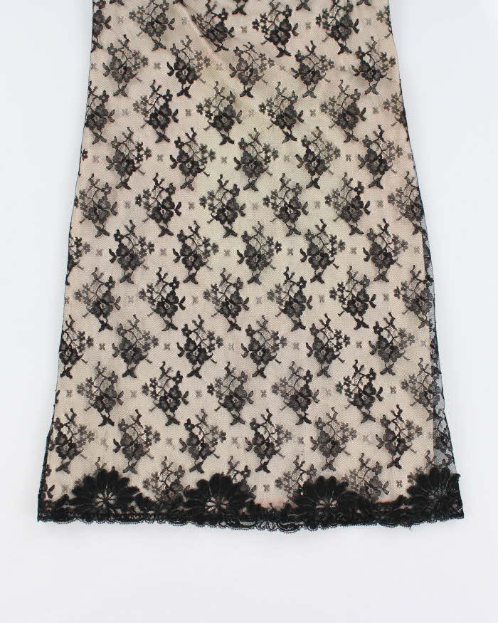Vintage 90s Lace Mini Dress - S