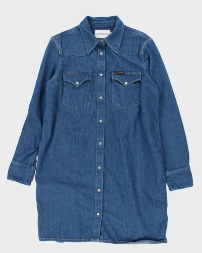 Calvin Klein Denim Long Sleeve Dress - XL