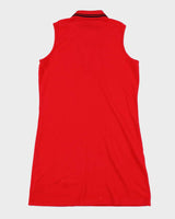 Vintage Nautica Red Zip Polo Dress - S