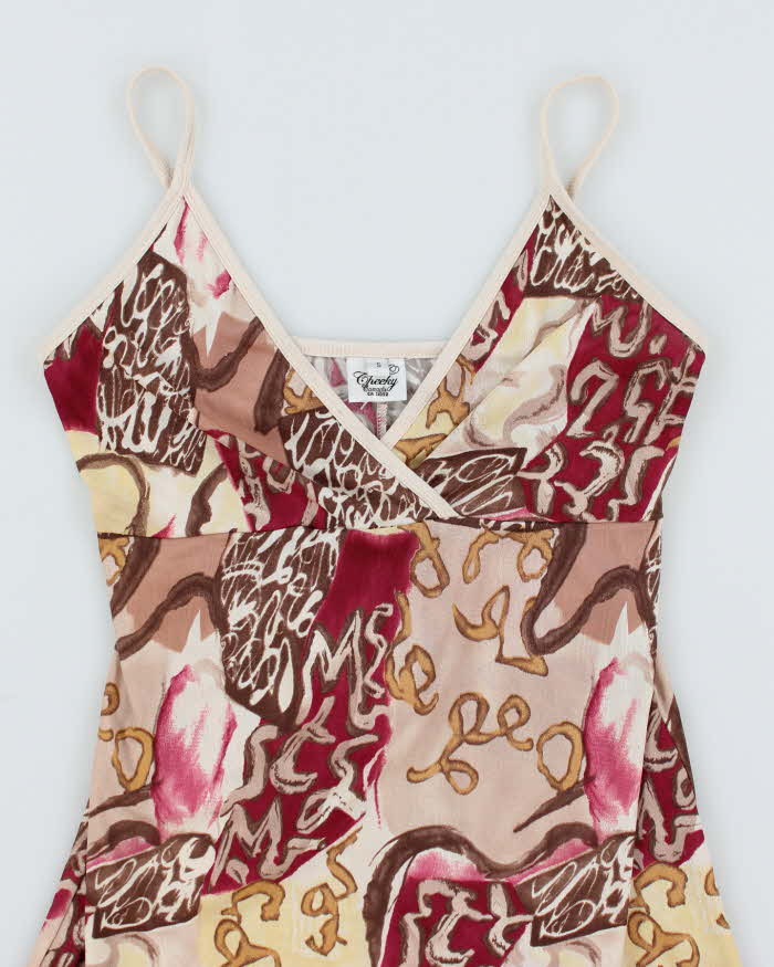 Vintage Y2k 00s Pattern Dress - S