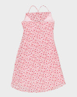 Vintage Y2k 00s Polka Dot Pink Cowl Neck Dress -  M