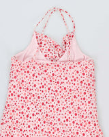 Vintage Y2k 00s Polka Dot Pink Cowl Neck Dress -  M