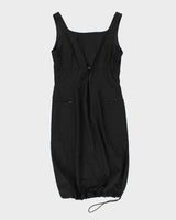 Y2k 00s Jacob Black Nylon Dress - S