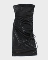 Vintage Y2k 00s Morgan De Toi Strapless Ruched Dress - S