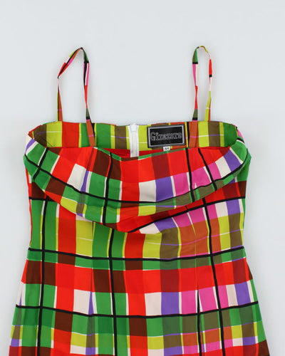 Vintage 90s Girazore Check Dress - M
