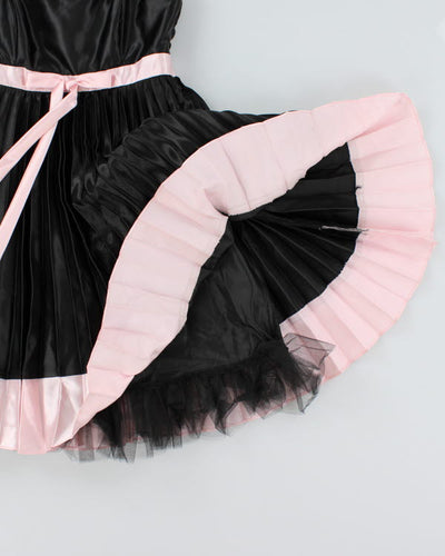 Vintage Y2k 00 Jessica McClintock Satin Pleated Dress - S