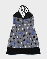 Vintage Y2k 00s Mystic Swirl Halter Dress - S