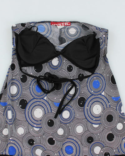 Vintage Y2k 00s Mystic Swirl Halter Dress - S