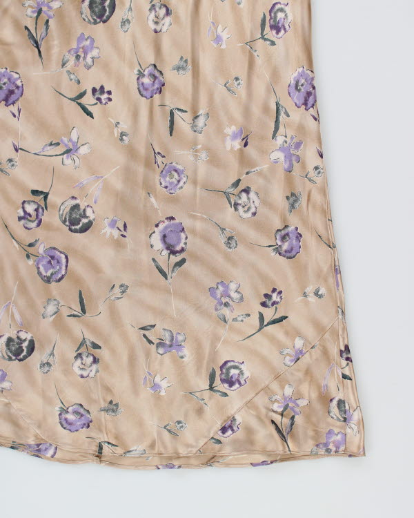 Vintage 90s La Senza Satin Floral Dress - M