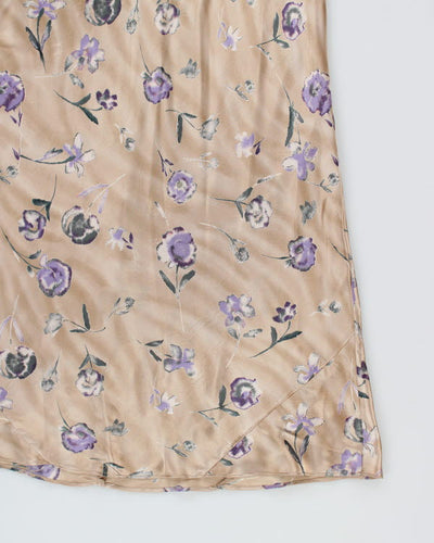 Vintage 90s La Senza Satin Floral Dress - M