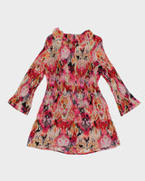 Y2k 00s Alison Taylor Ruffle Pattern Dress - XL