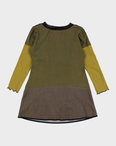 Vintage Y2k 00s Kollontai Khaki Dress - XL