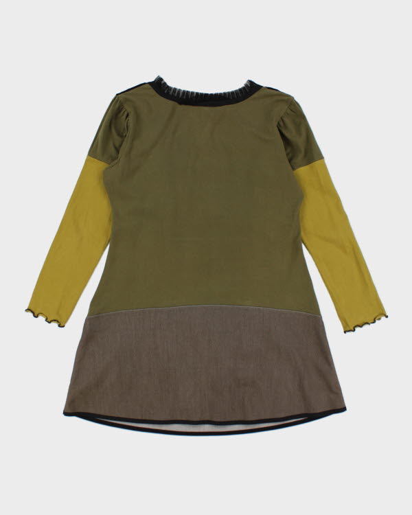 Vintage Y2k 00s Kollontai Khaki Dress - XL