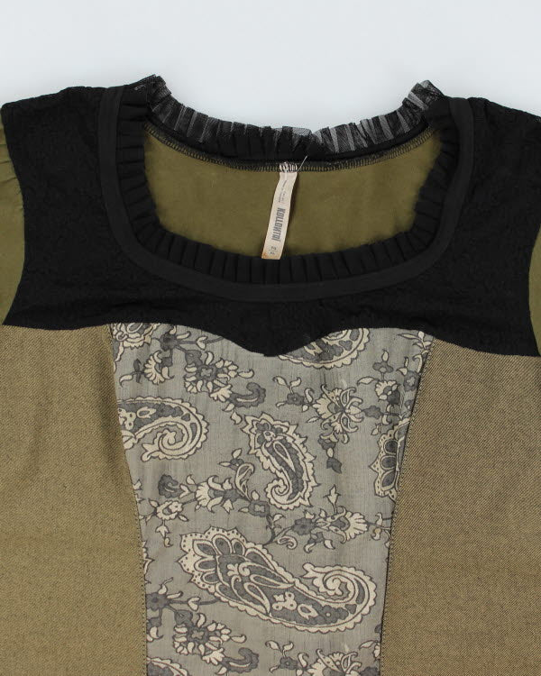 Vintage Y2k 00s Kollontai Khaki Dress - XL
