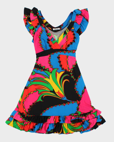 Y2k 00s Cecile Malo Pattern Dress - S