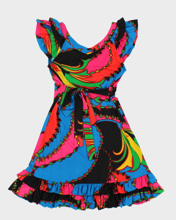 Y2k 00s Cecile Malo Pattern Dress - S