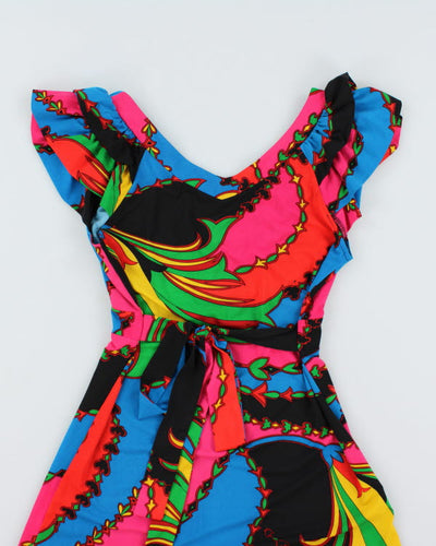 Y2k 00s Cecile Malo Pattern Dress - S