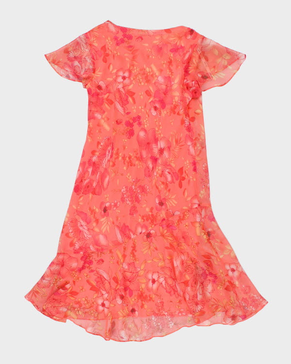 Vintage 90s Jessica Floral Pink Dress - L