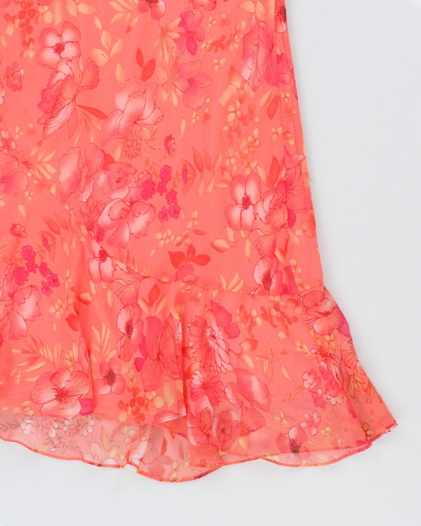 Vintage 90s Jessica Floral Pink Dress - L