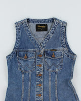 Vintage 80s Wrangler Denim Dress - S