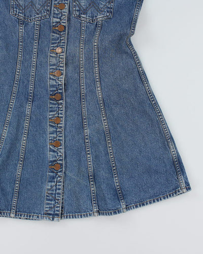 Vintage 80s Wrangler Denim Dress - S