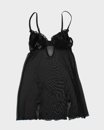 Y2k 00s Sentiments Mesh Sequin Dress - S