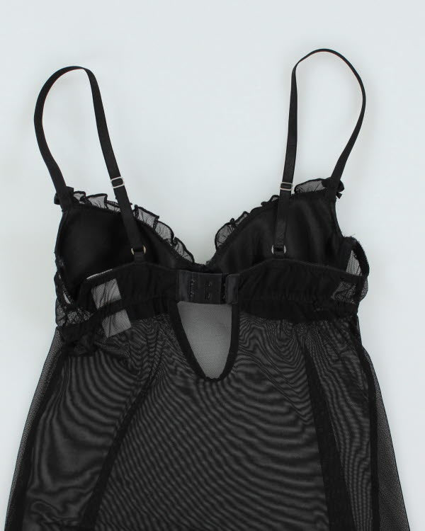 Y2k 00s Sentiments Mesh Sequin Dress - S