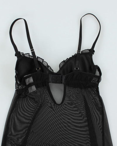 Y2k 00s Sentiments Mesh Sequin Dress - S