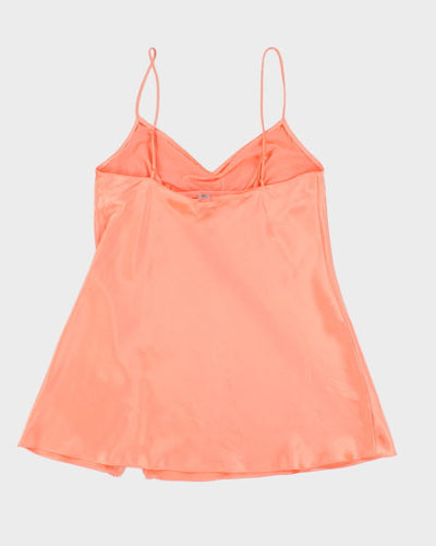 Y2k 00s La Senza Orange Slip Dress - L
