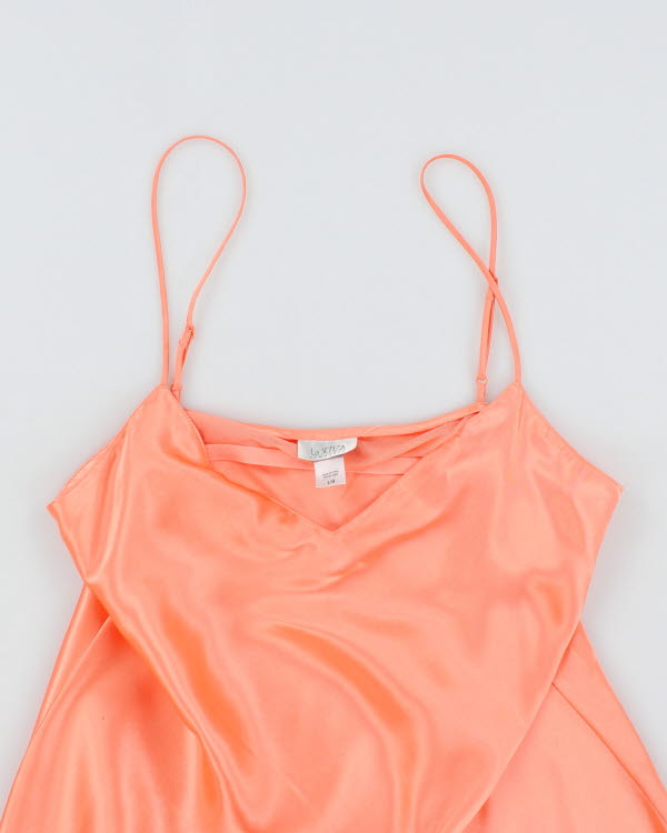 Y2k 00s La Senza Orange Slip Dress - L