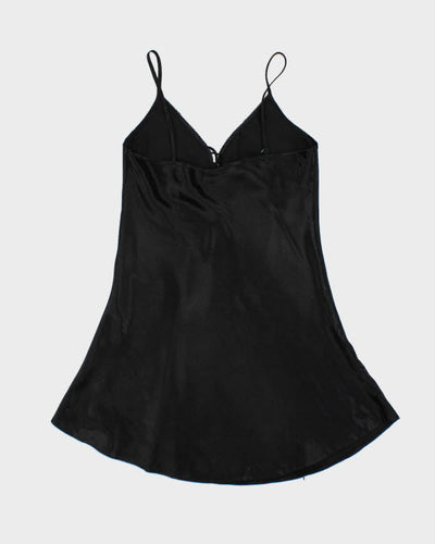 Vintage Black Slip Dress - M