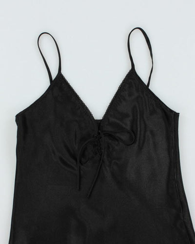 Vintage Black Slip Dress - M