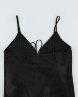 Vintage Black Slip Dress - M
