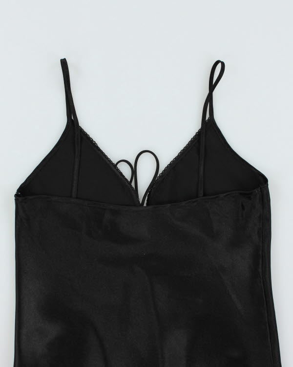 Vintage Black Slip Dress - M