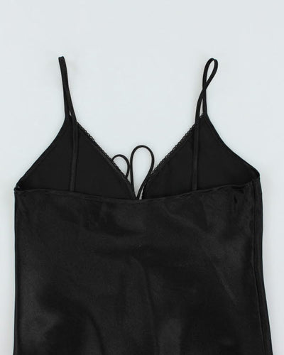 Vintage Black Slip Dress - M