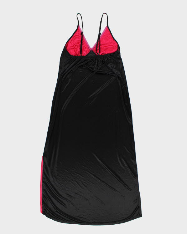 Y2k 00s Black Slip Dress - M