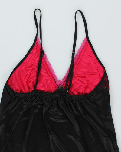 Y2k 00s Black Slip Dress - M