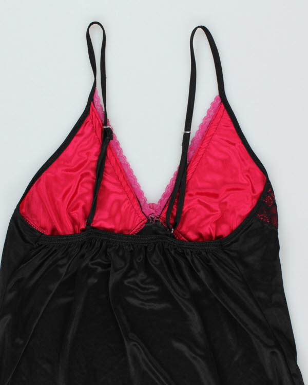 Y2k 00s Black Slip Dress - M