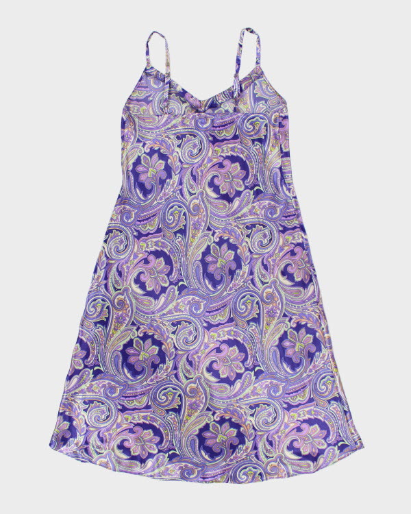 Jones New York Paisley Pattern Slip Dress - L