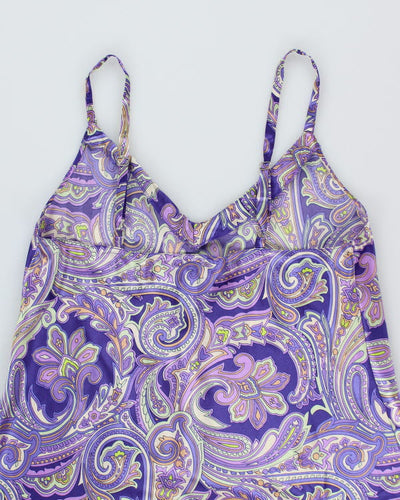 Jones New York Paisley Pattern Slip Dress - L