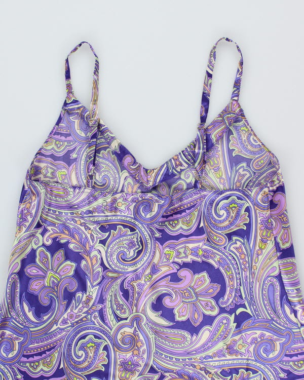 Jones New York Paisley Pattern Slip Dress - L