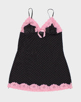 Y2k 00s Polka Dot Slip Dress - S