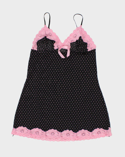 Y2k 00s Polka Dot Slip Dress - S