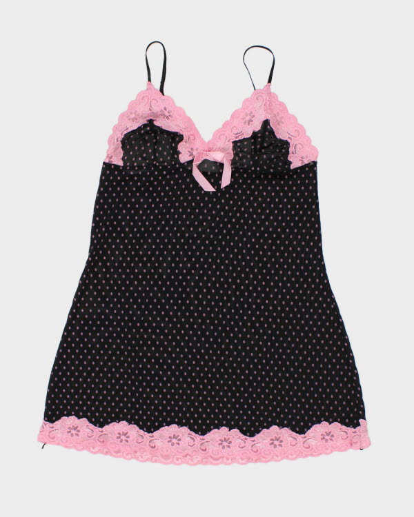 Y2k 00s Polka Dot Slip Dress - S