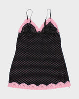 Y2k 00s Polka Dot Slip Dress - S