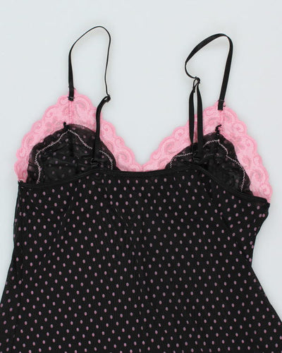 Y2k 00s Polka Dot Slip Dress - S