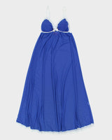Y2k 00s Vewzeel Blue Mesh Slip Dress - M